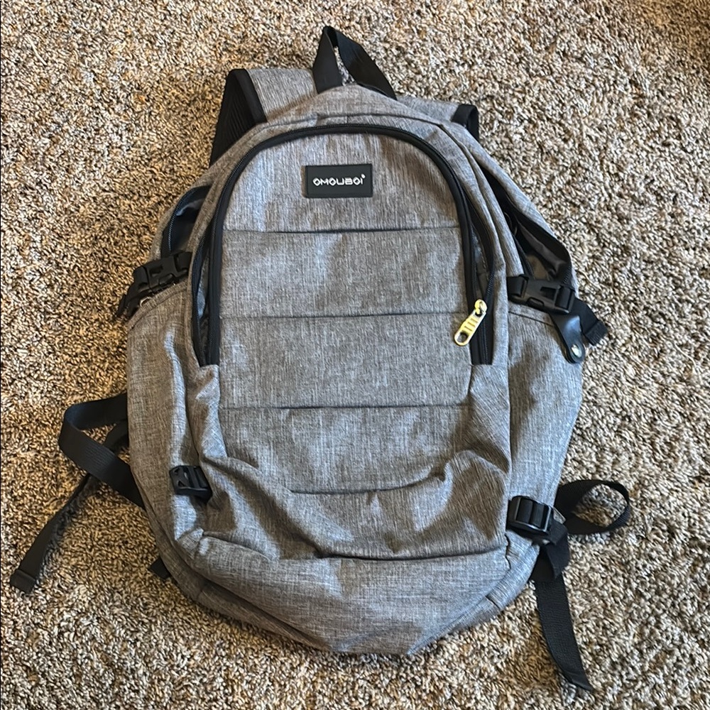 Gray Laptop Backpack for Men